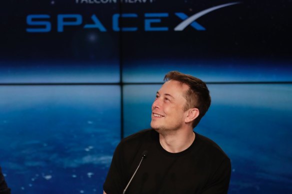 Elon Musk, founder, chief executive, and lead designer of SpaceX.