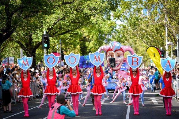 The Moomba parade in 2017.