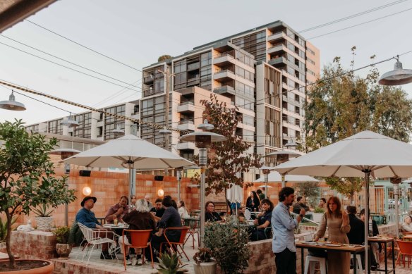 Hotel Railway in Brunswick is great for spring afternoons and watching the footy.