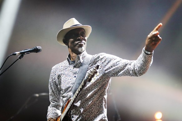 American blues legend Keb’ Mo’ performs on stage at Bluesfest Melbourne at the Melbourne Convention and Exhibition Centre on April 9, 2023. 