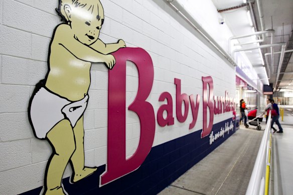 Baby Bunting shares soared after  it unveiled profits had more than quadrupled.