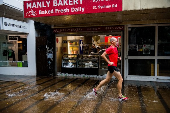 Flash floods overwhelmed stormwater infrastructure in Manly in 2022.