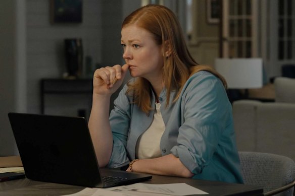 Sarah Snook as Marissa Irvine in 'All Their Crimes'. 