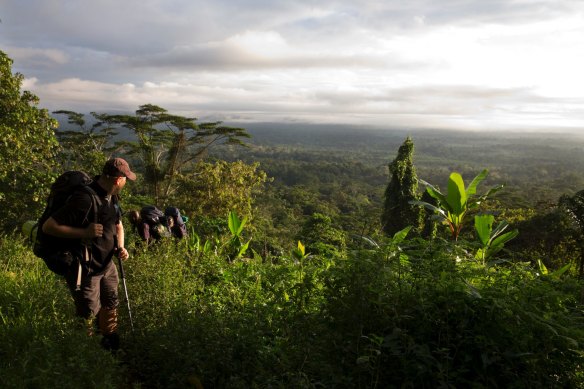 A view from Hoi Village back to the Kokoda Plateau where the leaders’ trek will begin.