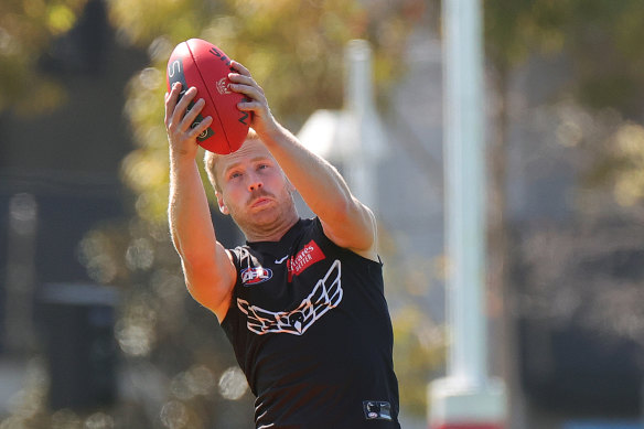 Billy Frampton at training.