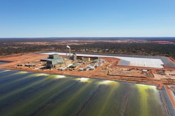 A rare earths plant in Kalgoorlie, Western Australia, run by the Australian company Lynas.