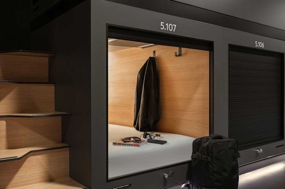 The new Zedwell Capsule Hotel is situated in the former London Pavilion building.