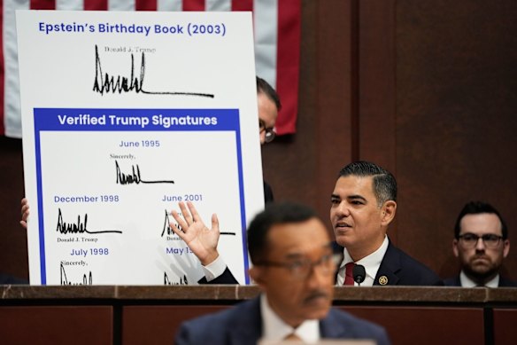 Robert Garcia, a Democrat from California and ranking member of the House Oversight and Accountability Committee, during a hearing on September 18, 2025.