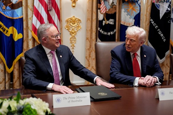 Anthony Albanese received a warm welcome to the White House.
