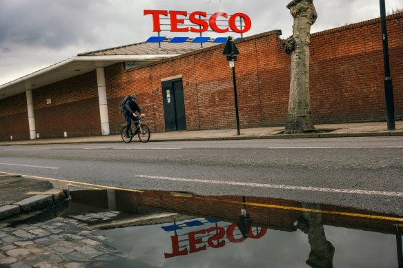 A Tesco store in Hackney, east London.