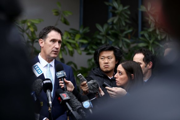 Then Cricket Australia CEO James Sutherland in 2017.