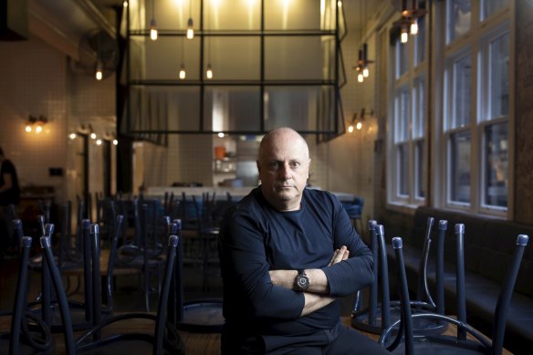 Chris Lucas in his Melbourne restaurant Chin Chin.