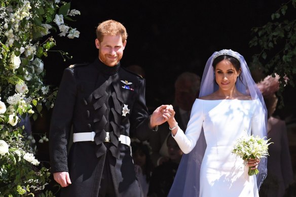 The couple on their wedding day.