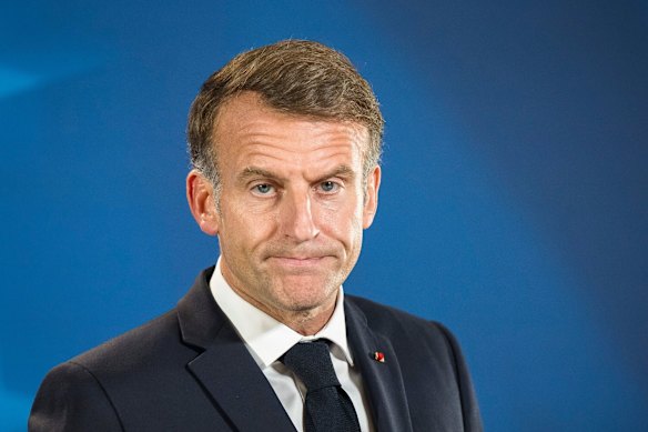 Macron prepares to address the nation.