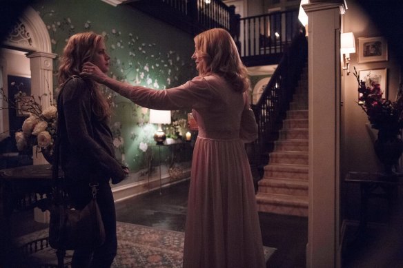 Patricia Clarkson (right) plays the  venomous mother of Amy Adams’ character in Sharp Objects.