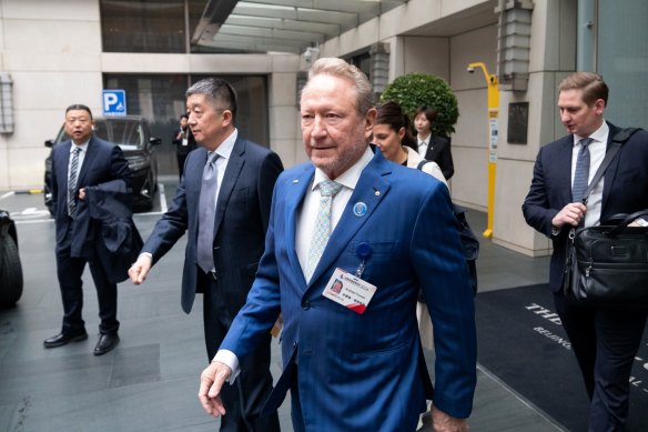 Fortescue chairman Andrew Forrest in Beijing this week.