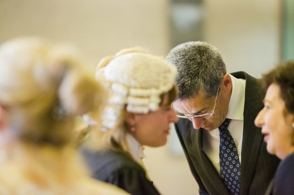 Mr Nettle pictured during his High Court swearing-in ceremony in 2015.