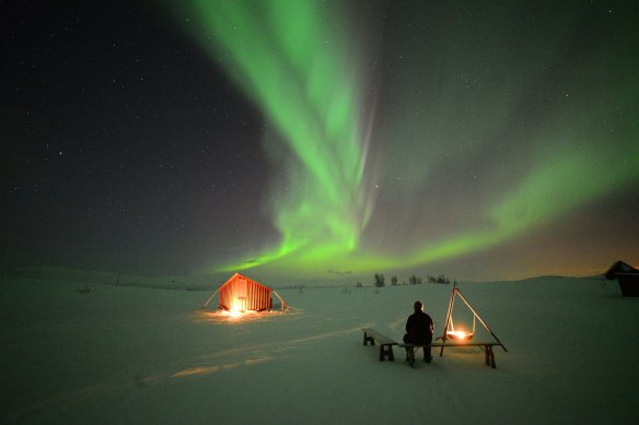 Northern lights at Bjorkliden, Sweden.