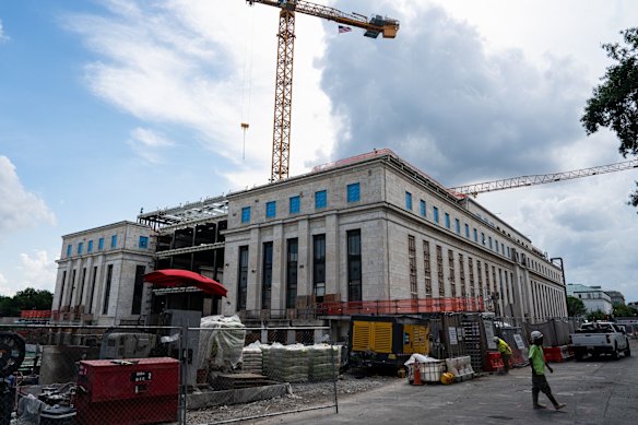 Trump is criticising Federal Reserve chair Jerome Powell over the cost of the refurbishment of the Marriner S. Eccles Federal Reserve building in Washington.