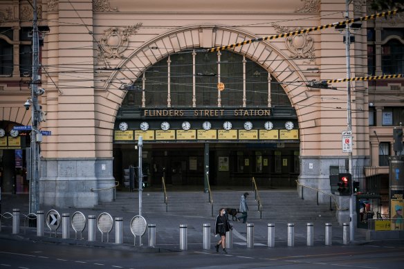 Melbourne in lockdown.