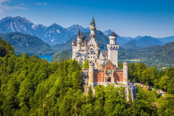 Germany’s famous Neuschwanstein Castle was built in the mid-nineteenth century.