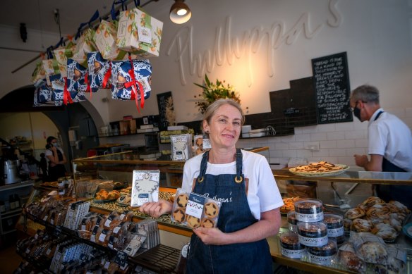 Phillippa Grogan at her eponymous Armadale bakehouse in 2021. 
