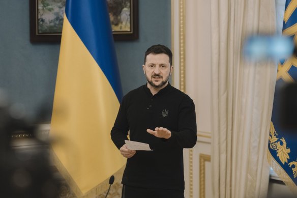 Ukrainian President Volodymyr Zelensky at the weekend.
