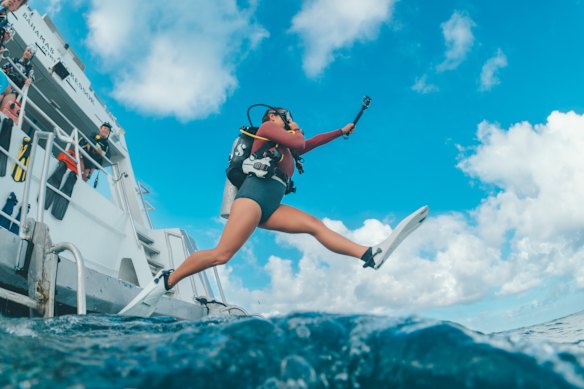 Scuba-diving opens up the underwater world.
