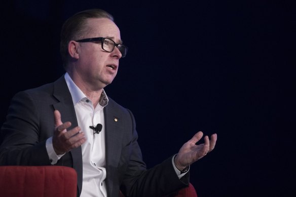 Part of the theatre crowd: Alan Joyce.