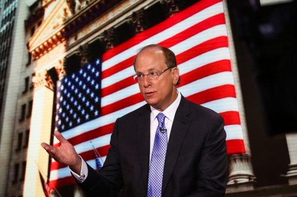BlackRock chief Larry Fink is caught in the middle.