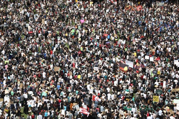 The Global Climate Strike on Friday attracted some of the biggest crowds since protests against the Iraq war.