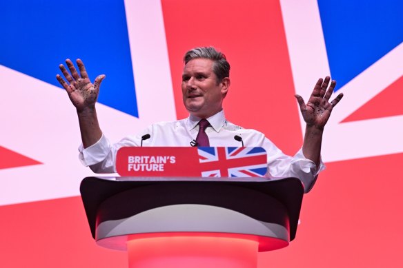 Labour Leader Keir Starmer at the UK Labour Party conference in Liverpool last week.