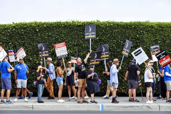 What has happened since Hollywood’s actors and writers joined the picket line nearly three weeks ago? 