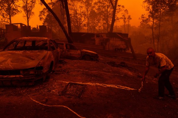 Mogo on the NSW South Coast was among the towns hard hit by fires around New Year's Day.