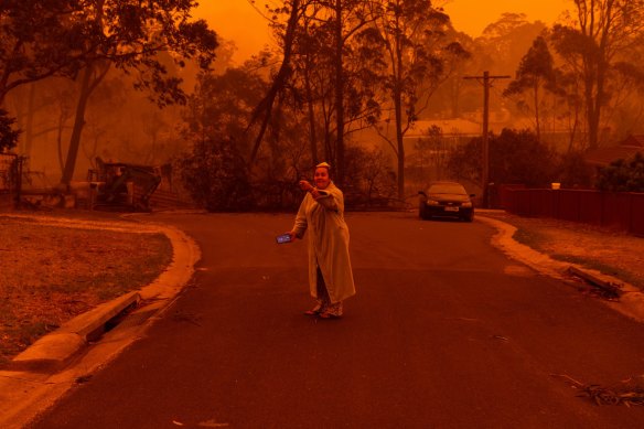 The South Coast town of Mogo in NSW was devastated by fires in December.