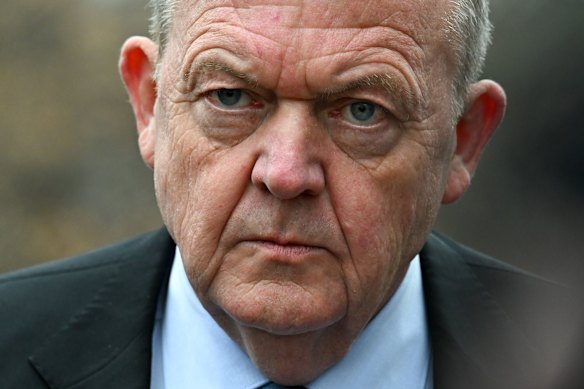 Danish Foreign Minister Lars Løkke Rasmussen speaks after the meeting at the White House.