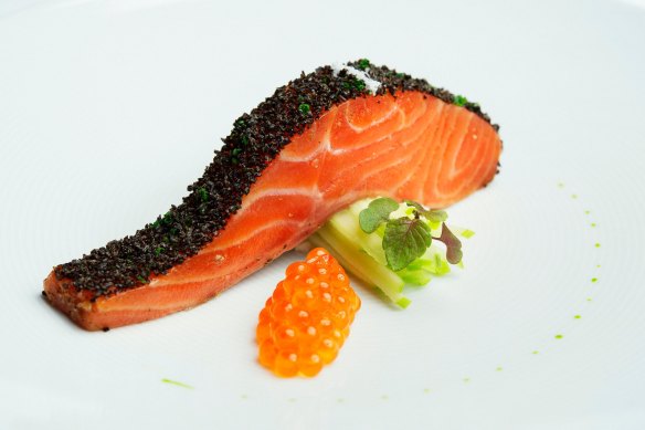 Tetsuya’s signature confit ocean trout.