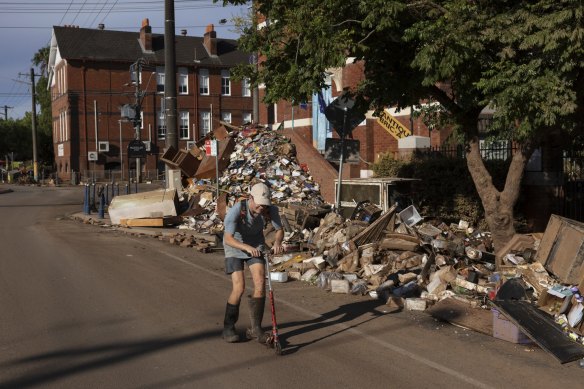 Scenes of devastation in Lismore.