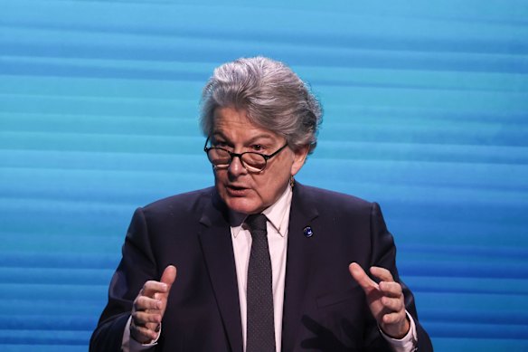 Former European commissioner for digital markets Thierry Breton was among the five individuals banned by the United States for “censorship”.