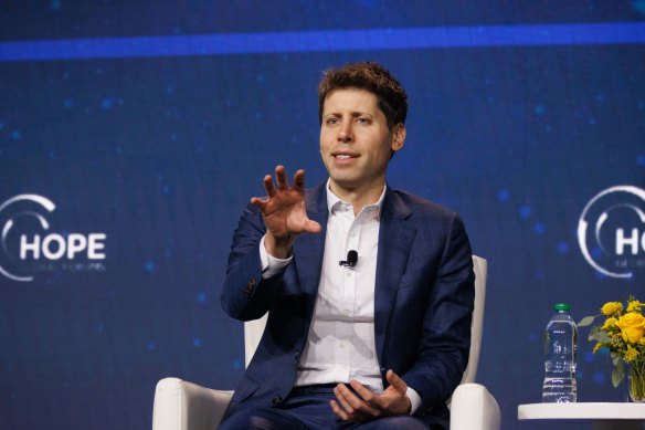 Open AI chief Sam Altman. The company has been striking several deals with high-profile media companies in the US and Europe in recent weeks.