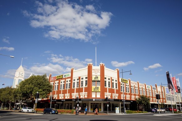 The historic Mates Limited building in Albury. 