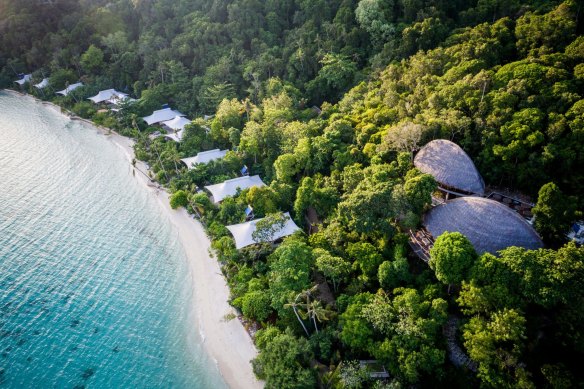 Indonesia’s beachcomber-chic Bawah Reserve is one of the hotel highlights of Asia.