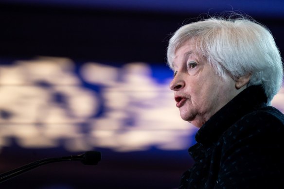 US Treasury secretary Janet Yellen. Even if the US dodges its debt ceiling bullet, its economy faces a worrying future.