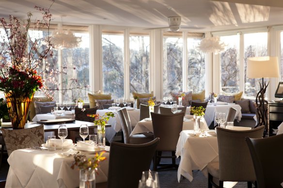 The Lake House dining room.