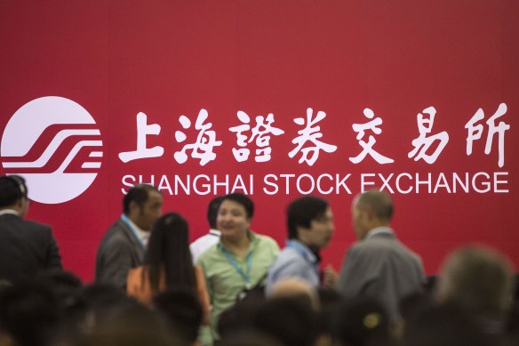 China’s benchmark sharemarket is down sharply on the year.