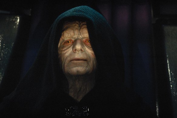 Ian McDiarmid as Palpatine in Star Wars.