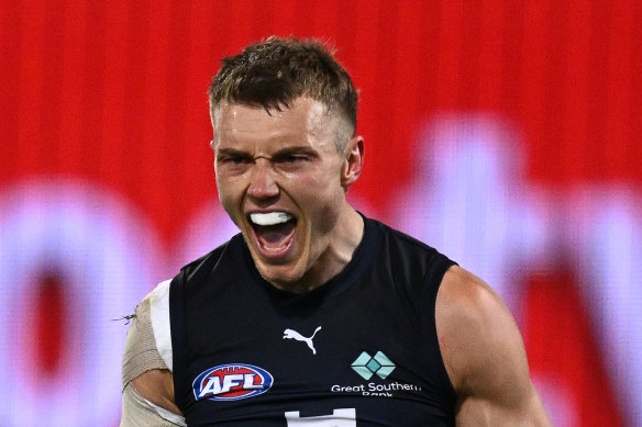 Patrick Cripps is aiming to take the Blues deep into the finals again in 2024