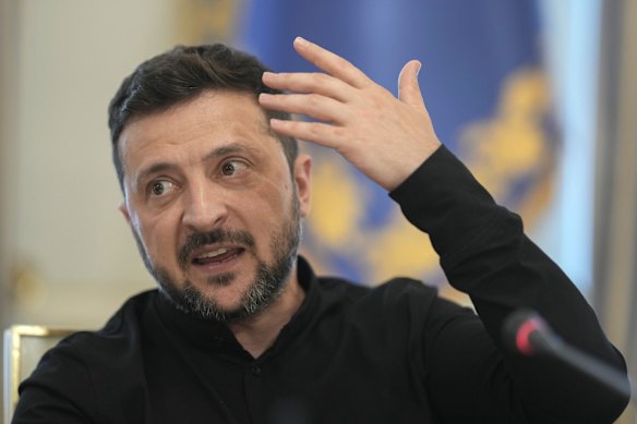 Ukrainian President Volodymyr Zelensky is adamant his country will not hand over any territory that Russia does not currently occupy.