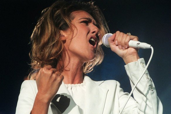 Celine Dion at the height of her powers in 1996.
