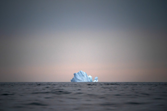 A large iceberg floats away near Kulusuk, Greenland, last year.